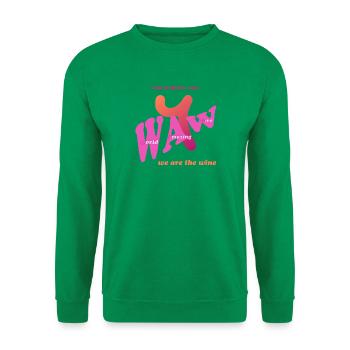 Waw – Wilder Amphorenwein - Unisex Pullover - Kelly Green - Vorne