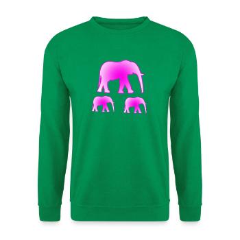 Elefanten - Unisex Pullover - Kelly Green - Vorne