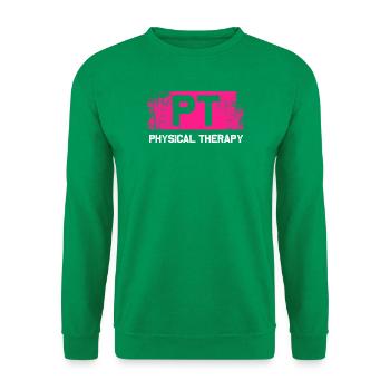 Thysical therapy PT Physiotherapie Physiotherapeut - Unisex Pullover - Kelly Green - Vorne