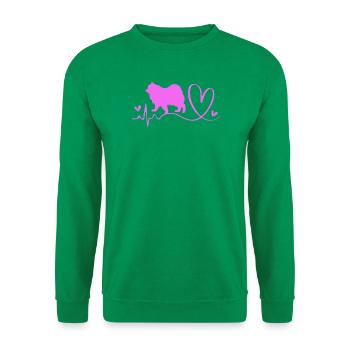 Samojede Hund Samoyed - Unisex Pullover - Kelly Green - Vorne