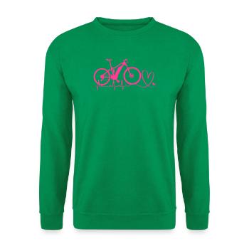 E-Bike EBike E Bike - Unisex Pullover - Kelly Green - Vorne