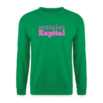 Soziales Kapital pink - Unisex Pullover - Kelly Green - Vorne
