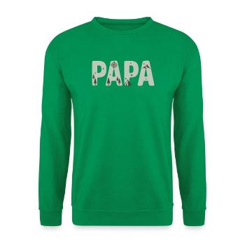 Papas Outdoor-Camping-Motiv - Unisex Pullover - Kelly Green - Vorne