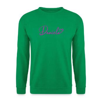 Daniela Signature Neon Pink - Unisex Sweatshirt - kelly green - Front