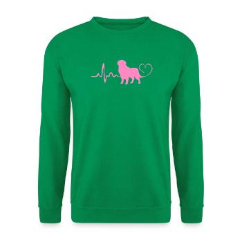Golden Retriever Goldie Hund Hunde Geschenk - Unisex Pullover - Kelly Green - Vorne