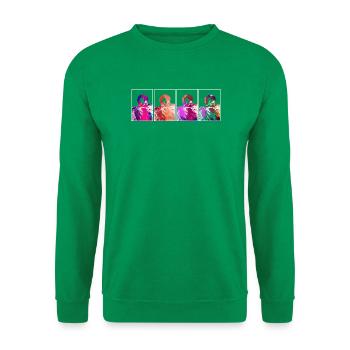 Flamingos - Unisex Pullover - Kelly Green - Vorne