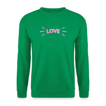 Love Pink Luminous - Unisex Sweatshirt - kelly green - Front