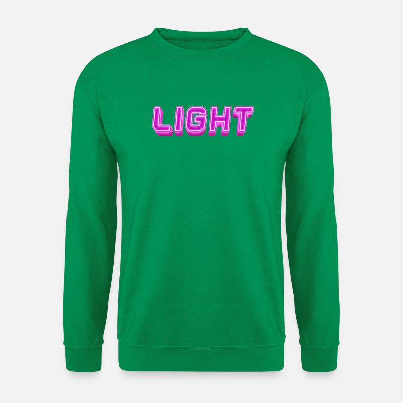 Neon Light Lettering Light - Unisex Sweatshirt - kelly green