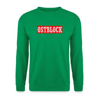 osten ostblock ossi ddr mauer retro vintage shirt - Unisex Pullover - Kelly Green - Vorne