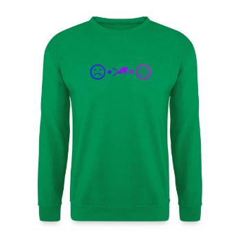 Gift idea for a freediver with freediving - Unisex Sweatshirt - kelly green - Front
