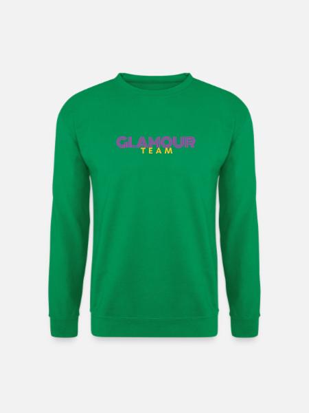 Glamour Team Neon Fashion Typografie - Unisex Pullover - Kelly Green