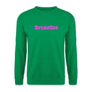 Brüssel in leuchtend pinken Blasen - Unisex Pullover - Kelly Green - Vorne