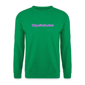 Morgen bin ich motiviert / Lustiges T-Shirt - Unisex Pullover - Kelly Green - Vorne