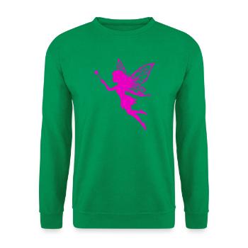 Rosafarbene Fee mit Sternenzauber - Unisex Pullover - Kelly Green - Vorne