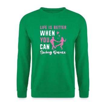 Swing Swing-Musik - Unisex Pullover - Kelly Green - Vorne