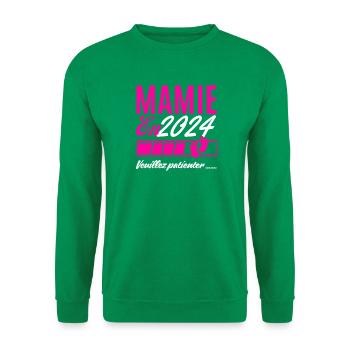 Grandma in 2024 please wait - Unisex Sweatshirt - kelly green - Front