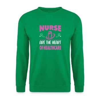 Funny Nurse Gifts Nursing Outfits - Unisex Sweatshirt - kelly green - Front
