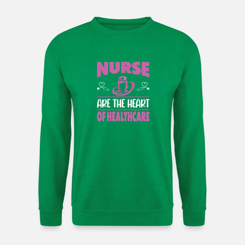 Funny Nurse Gifts Nursing Outfits - Unisex Sweatshirt - kelly green