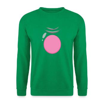 Pig Belly Lazy DIY Costume Funny Animal Halloween - Unisex Sweatshirt - kelly green - Front