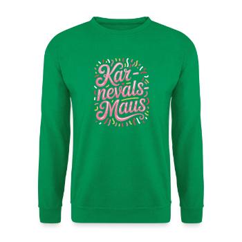 Karnevalsmaus Karneval Köln Kölner Karnevals Maus - Unisex Pullover - Kelly Green - Vorne
