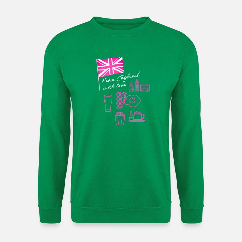 EXANGLIA (Pink + White Text) - Unisex Sweatshirt - kelly green