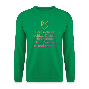 Zeichen setzen gegen Rechts! NOAFD - Unisex Pullover - Kelly Green - Vorne