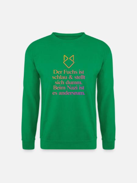 Zeichen setzen gegen Rechts! NOAFD - Unisex Pullover - Kelly Green