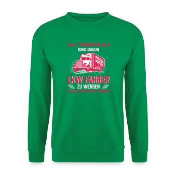 Lkw Fahrer Kraftfahrer LKW-Fahrer - Unisex Pullover - Kelly Green - Vorne
