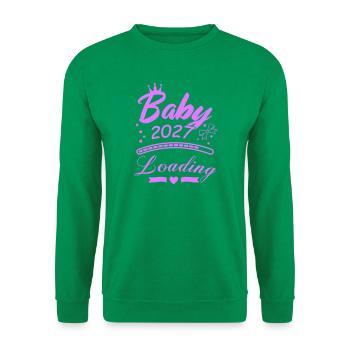 Baby 2027 Loading - Unisex Pullover - Kelly Green - Vorne