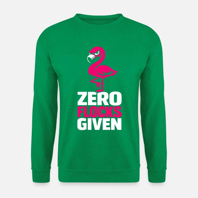 Zero Flocks Given - Unisex Pullover - Kelly Green