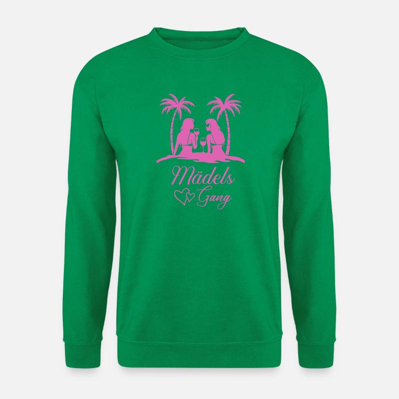 Mädels Gang Strandillustration - Unisex Pullover - Kelly Green