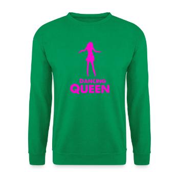 Tanzende Königin Silhouette - Unisex Pullover - Kelly Green - Vorne