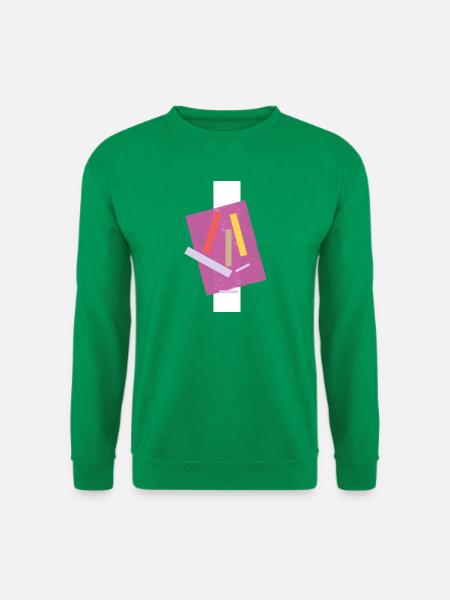 Abstrakte Farbige Linien Komposition - Unisex Pullover - Kelly Green