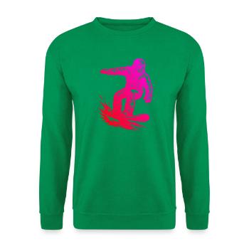 Ein Must Have für echte Snowboard - Unisex Pullover - Kelly Green - Vorne