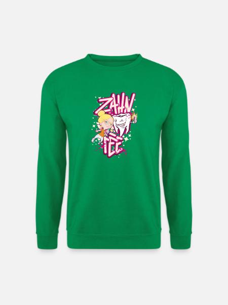 Zahnheldin Comiczauber - Unisex Pullover - Kelly Green