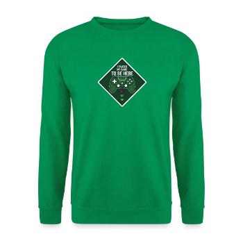 Gamer Break Diamond Logo - Unisex Sweatshirt - kelly green - Front