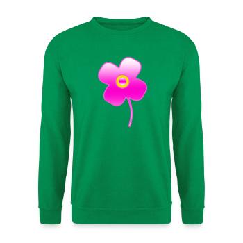 Fleur - Sweat-shirt Unisexe - vert - Devant