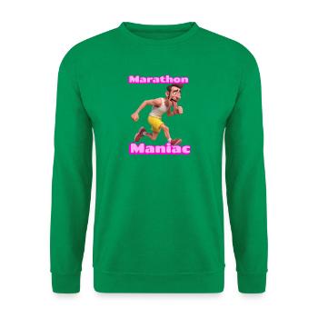 Marathon Maniac Cartoonläufer - Unisex Pullover - Kelly Green - Vorne