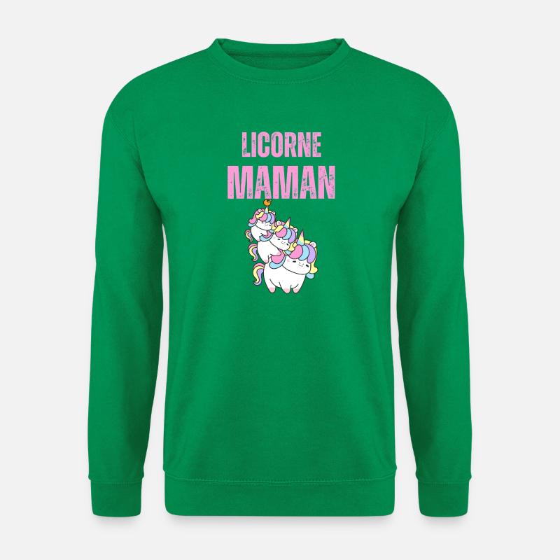 Einhorn-Mama - Unisex Pullover - Kelly Green