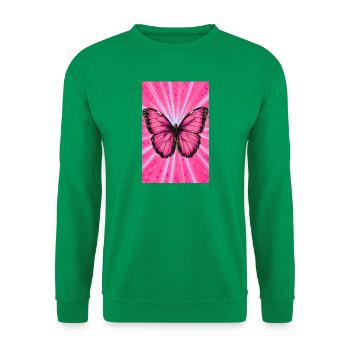 Schmetterling - Unisex Pullover - Kelly Green - Vorne