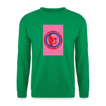 Pink Skull - Unisex Pullover - Kelly Green - Vorne
