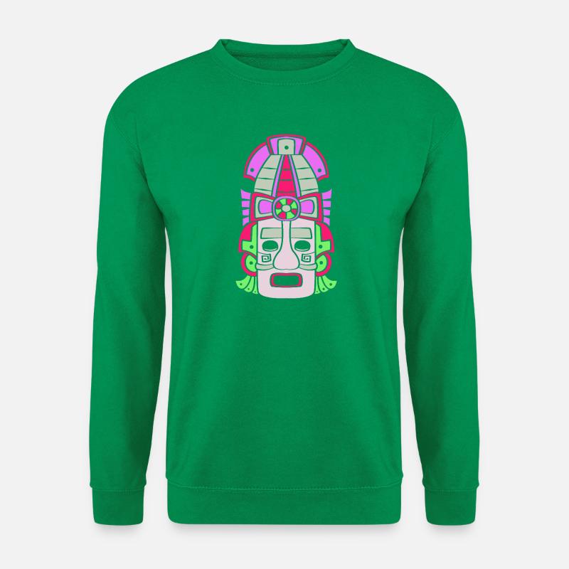 Inka Maya kalender aztec - Unisex Pullover - Kelly Green