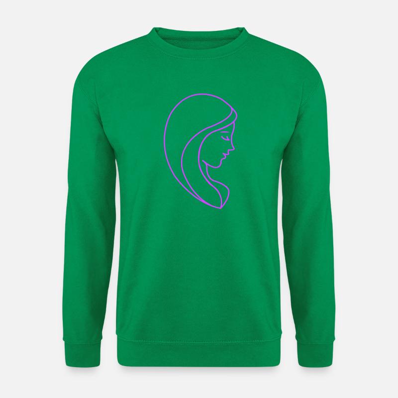 Frau Portrait - Unisex Pullover - Kelly Green