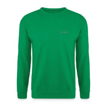 LA LA LA bestickt - Unisex Pullover - Kelly Green - Vorne