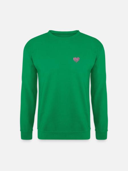 Mama Herz rosa bestickt - Unisex Pullover - Kelly Green