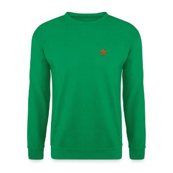 Seestern bestickt - Unisex Pullover - Kelly Green - Vorne