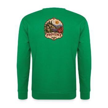 Provence France Vintage - Unisex Pullover - Kelly Green - Hinten