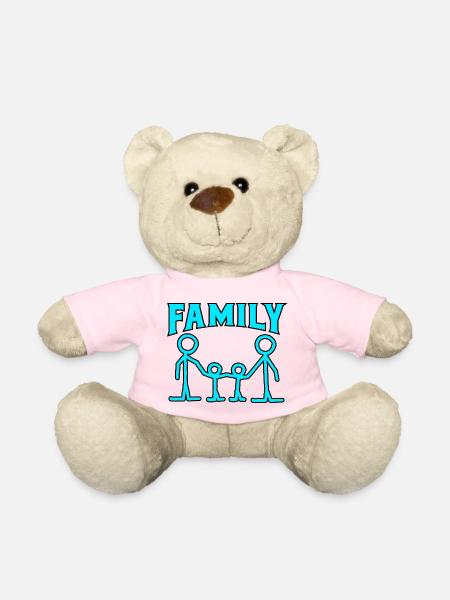 Familienmuster. - Teddy - Hellrosa
