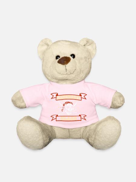 Piratenkopf Klaas - Teddy - Hellrosa