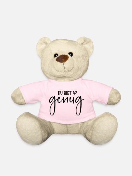 Du bist genug - Teddy - Hellrosa